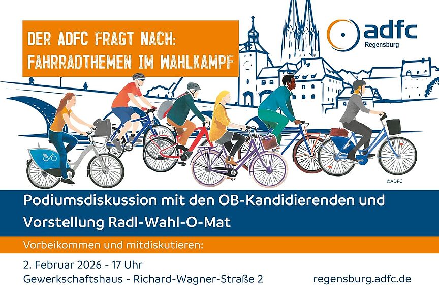 KeyVisual Veranstaltung ADFC fragt nach Veranstaltungsflyer