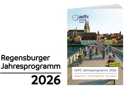 Titelbild Jahresprogramm ADFC Regensburg 2026