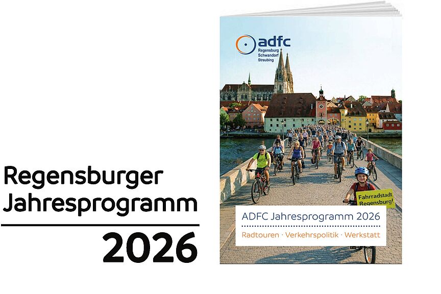 Jahresprogramm 2026 Titelbild Jahresprogramm ADFC Regensburg 2026